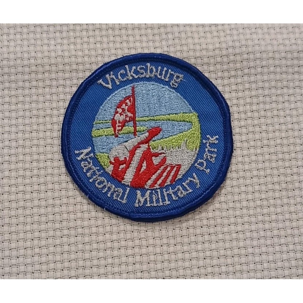 Vintage Vicksburg National Military Park Patch Travel Souvenir Badge Sew On